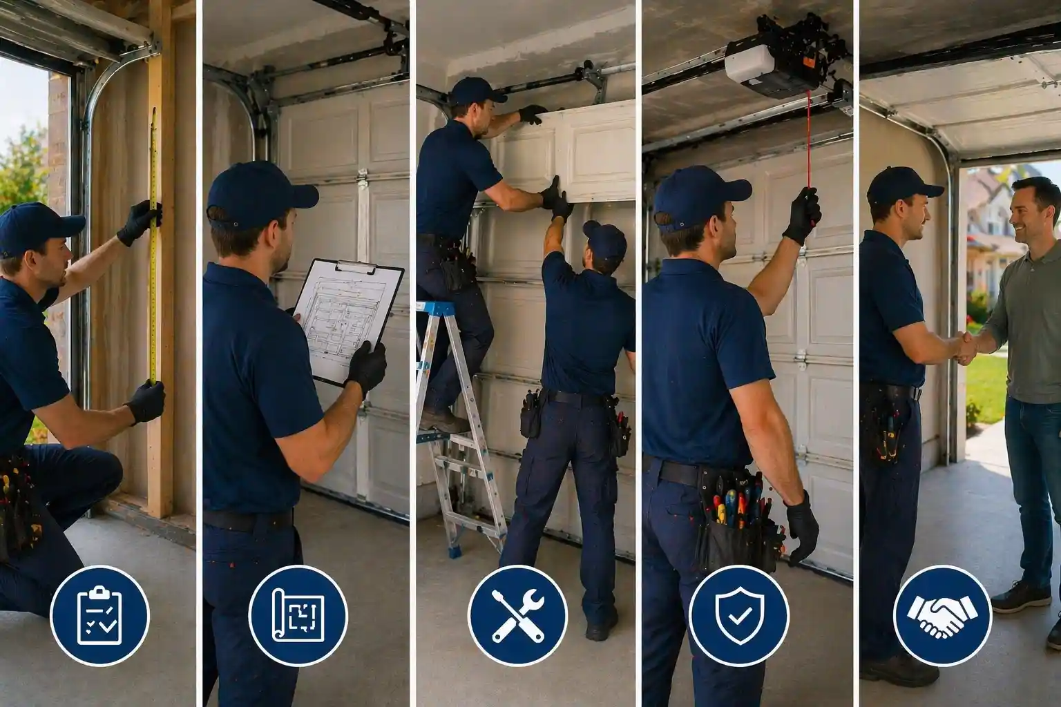 Our garage door installation Process