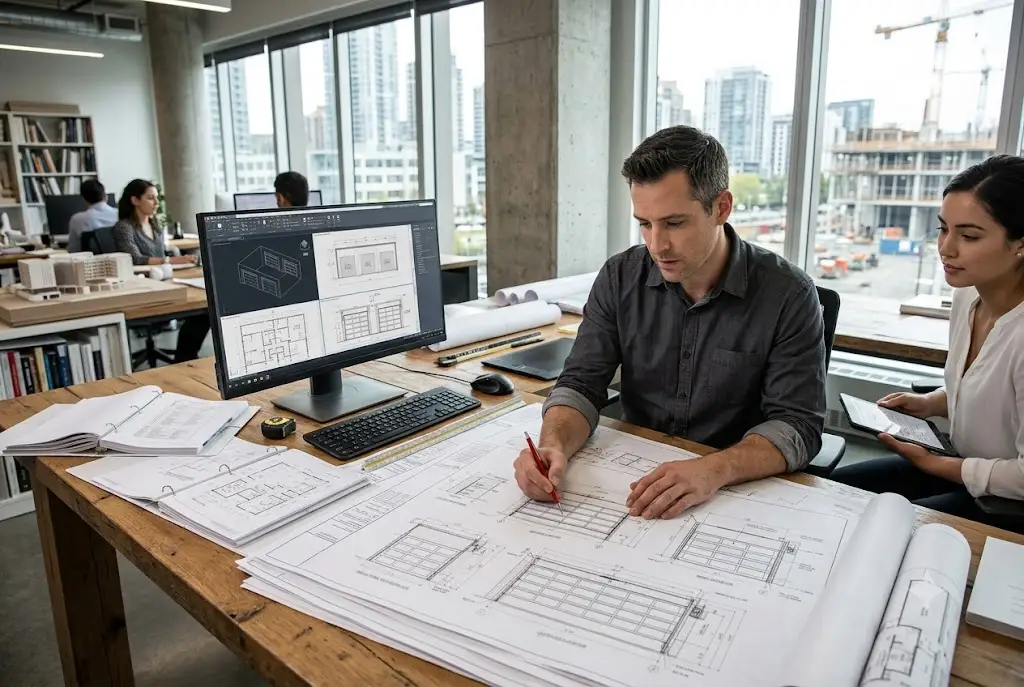 Architectural garage door DWG drawing used for construction and engineering planning