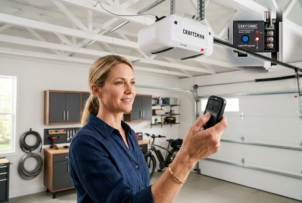 How to program Craftsman garage door remote with a compatible opener