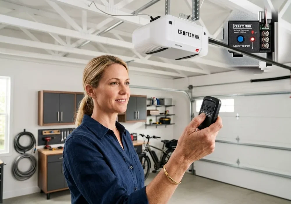 How to program Craftsman garage door remote with a compatible opener